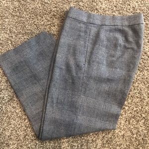 J. Crew Blue Plaid Capris